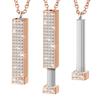 Personalized Creative Square Retractable Three-Dimensional Stick Necklace