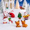 1PC Hand-Painted Holiday Decor Christmas Miniature Figurine Gifts Ornaments Art Crafts Multiple Options Available