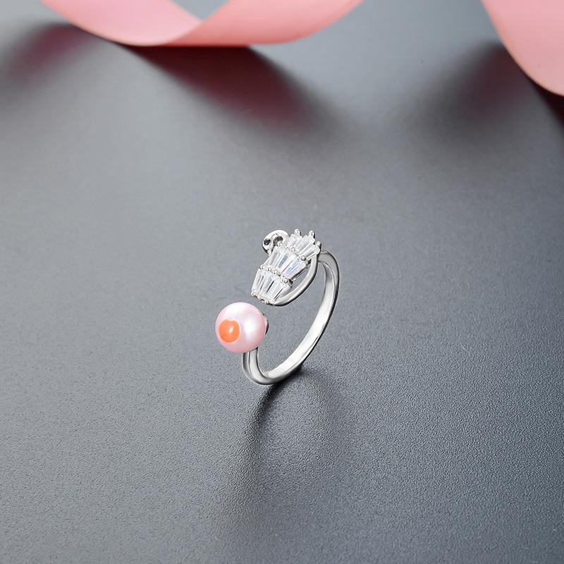 Lindon Classic 925 Sterling Silver Zirkonový prsten Dámské šperky Svatební slib Dárek na párty