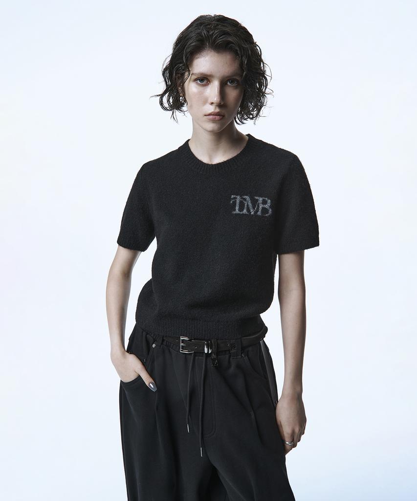 Teulimingbeodeu Tmb Essential Half Sleeve Knit [ Black ]