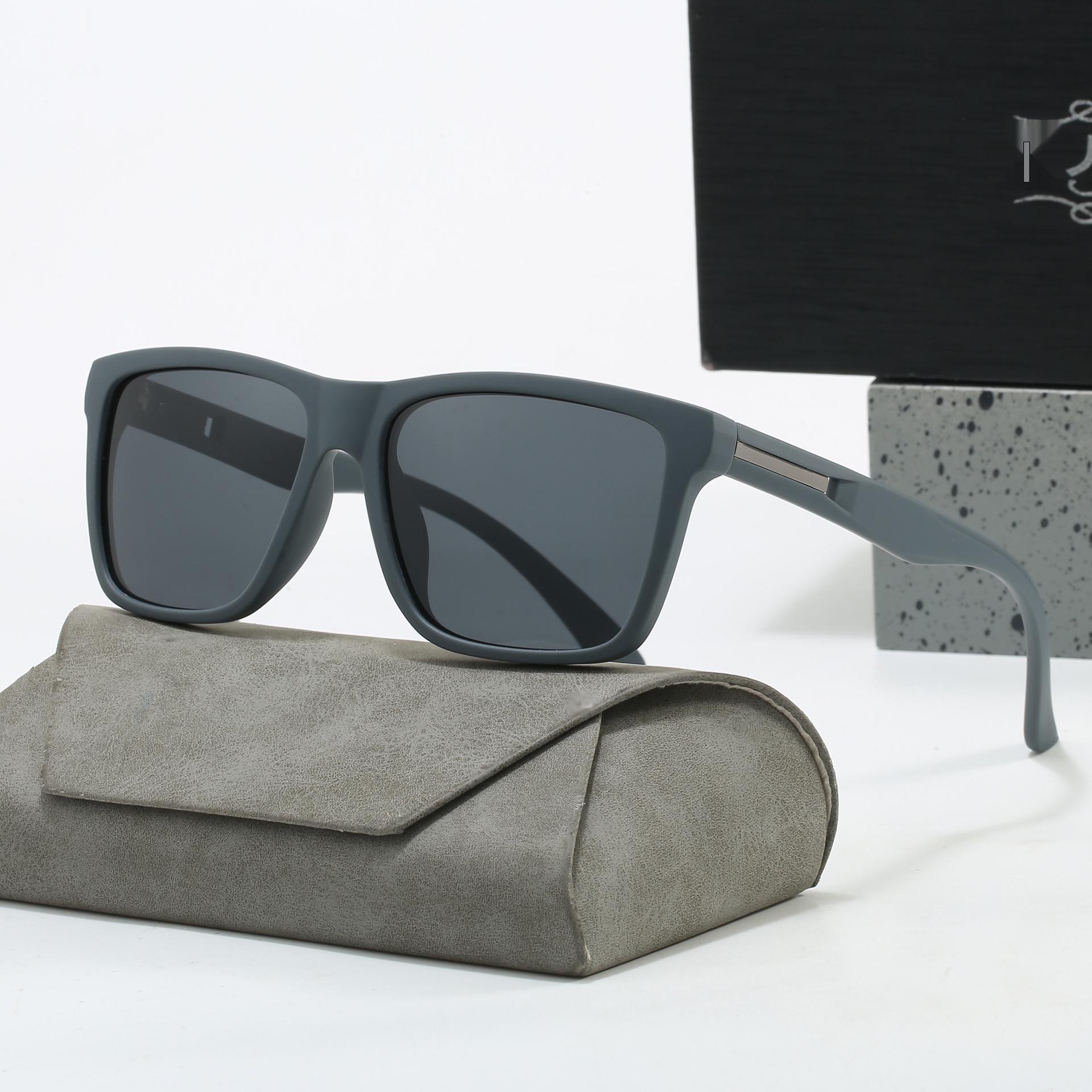 Men s Polarized Sunglasses - High-End, UV Protective, Fashionable Classic Square Frame for Driving