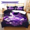 Frieza Pattern Bedding,Quilt Set Quilt Cover Pillowcase Home Birthday Gift (1 * Duvet Cover + 2 * Pillowcase, Without Core)
