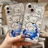 Phone Case: 2D flat suitable for iPhone 18 17 16 15 14 13 Pro transparent corner protection case, mermaid girl, Christmas and Halloween gift
