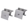 Set of 14 Aluminium Standing Seam Clamps for Solar Panel Roof Mounting with Stainless Steel Screws and Washers