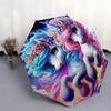 1 Stück Einhorn Fantasy Nachthimmel Regenschirm mit Kunststoffgriff, Geeignet für Alle Jahreszeiten Zuhause Reise Outdoor RegenschirmDD708