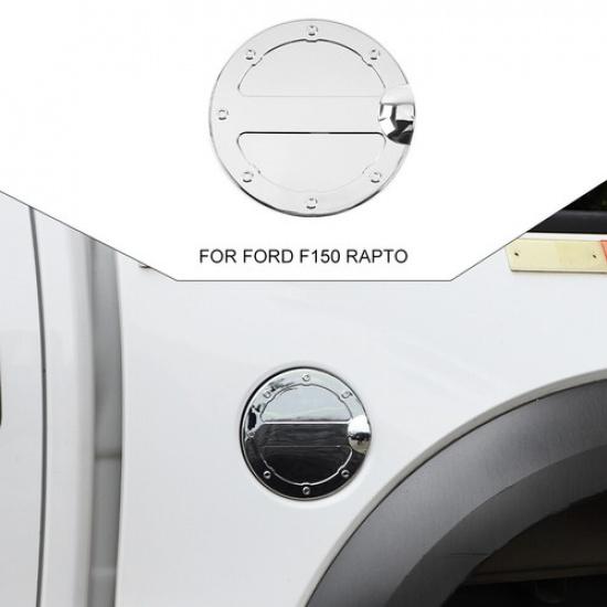 Exterior Gas Tank Cap Fuel Filler Door Cover Trim For Ford F150 2009-2014 Chrome