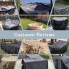 Square Furniture Cover, Outdoor Waterproof Furniture Cover, Dust and UV Protection Outdoor Table Cover, Heavy Outdoor Lawn Garde