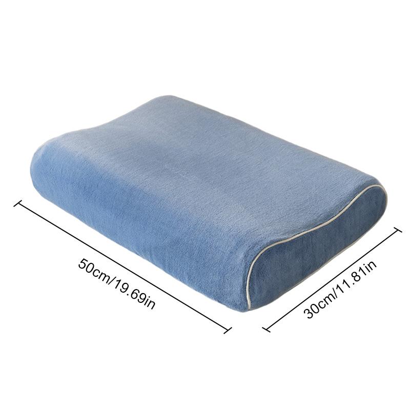 1PC Pillowcase Comfortable Pillow Cover Warm Pillow Case Memory Neck Pillow Milk Velvet Soft Pillow Towel Sleeping Skin-friendly