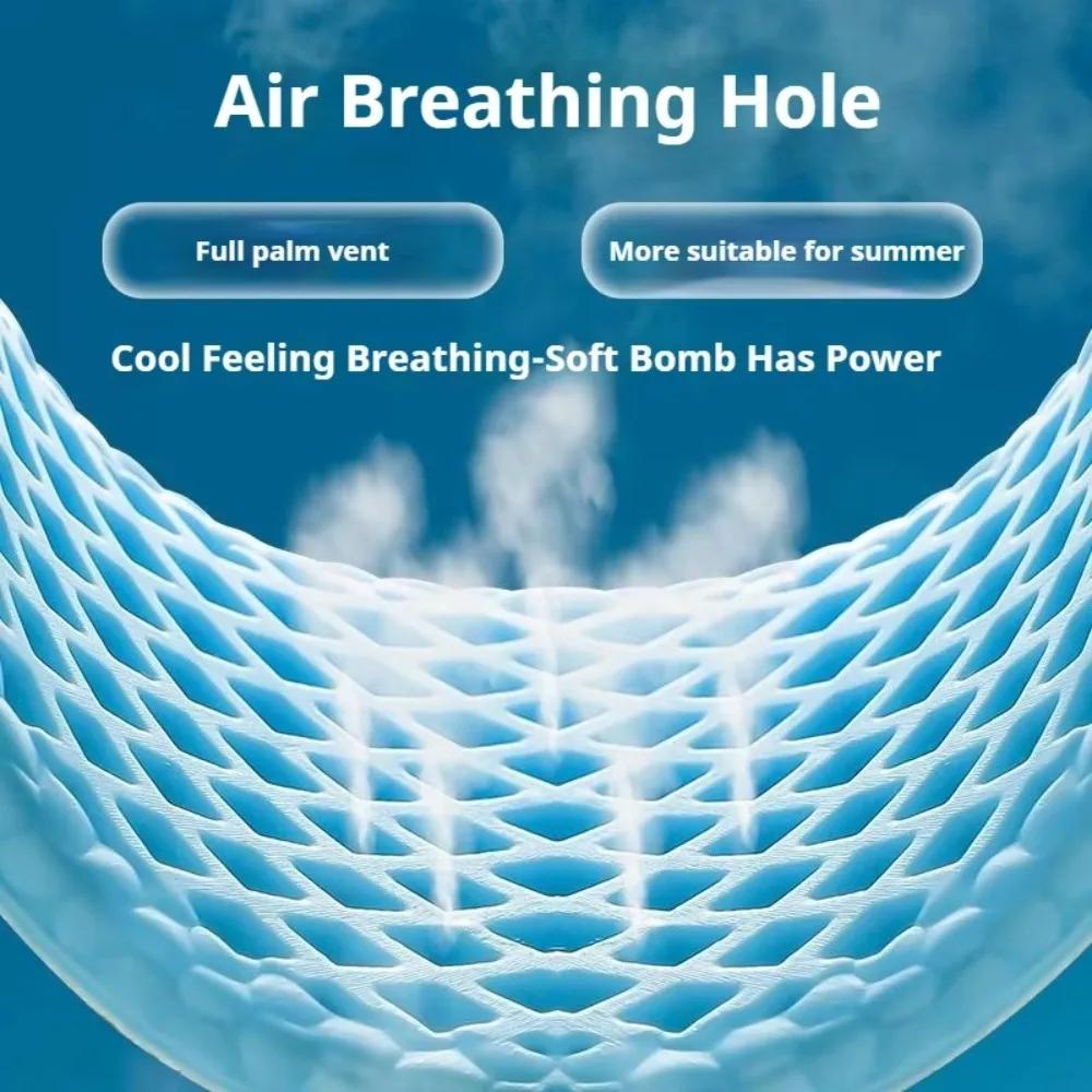 Soft Shock Absorption Mesh Breathable Insoles Sweat Absorb High-elasticity Shock Absorption Memory Foam Cool Feeling Insoles