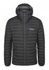 Jacket Rab Microlight Hooded Jacket Men Black