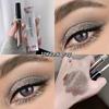 Glitter Liquid Eyeshadow 12-Color Golden Eyeshadow, Brown Glitter Eyeshadow, Eye Glitter Makeup Eyeshadow Stick, Quick- Long-Lasting Eyeshadow
