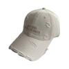 Korean Letter Baseball Hat Alphabet Embroidery Holes Peaked Cap Casual Snapback Cap  Men Women