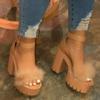 Fashion 2025 New Women Heeled Sandals Colorful Fluffy Heels for Ladies Fashion Buckle Luxury Designer Shoes for Women Sandalias De Mujer
