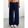 Women S Casual Wide Leg Loose Fit Solid Color Sports Sweatpants