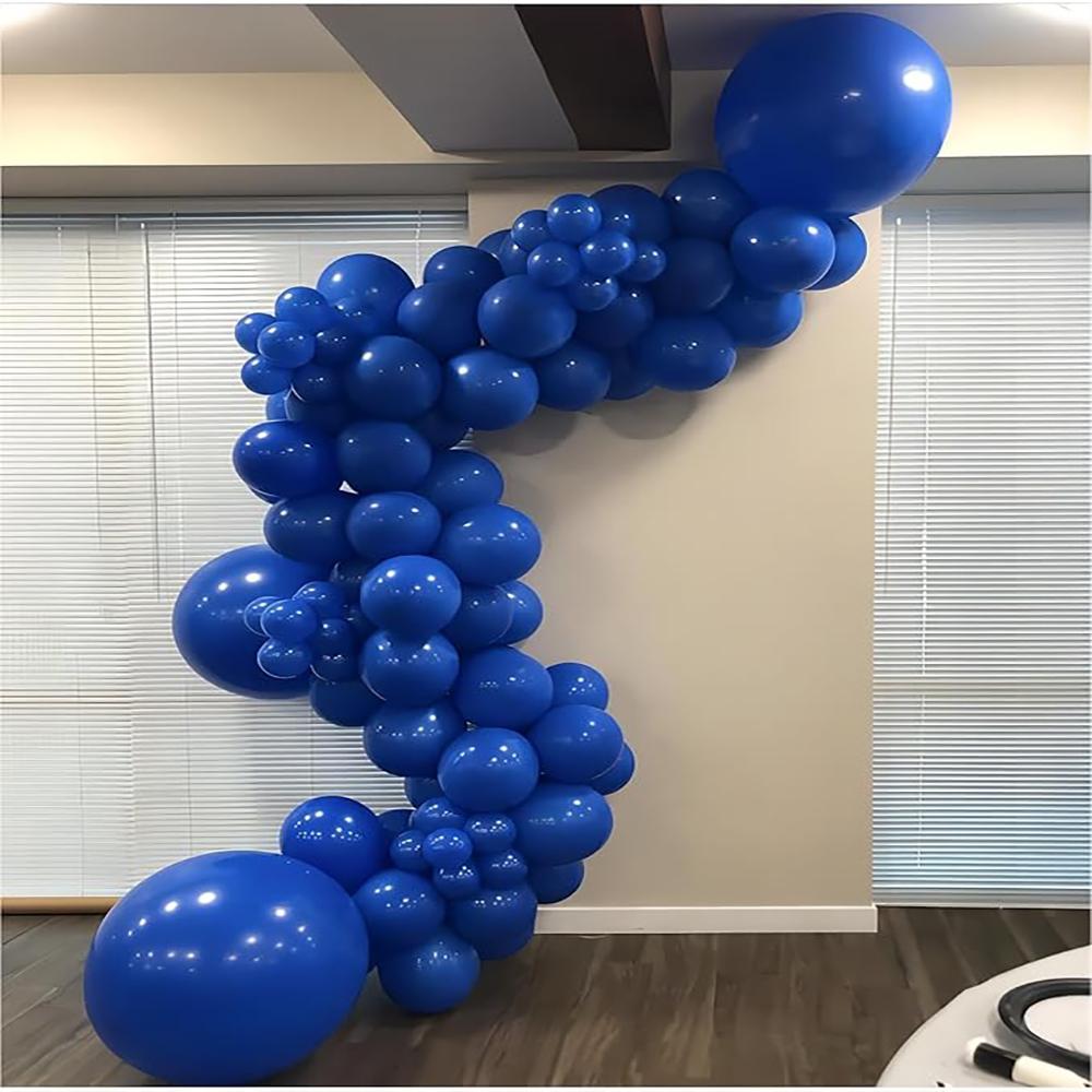 106PCS Royal Blue Balloons Garland Blue Balloon Arch Kit Graduation Wedding Anniversary Baby Shower Birthday Party Decoration