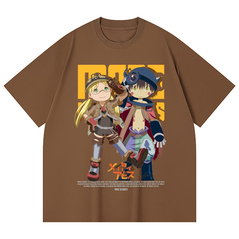 230 Gsm 100% Cotton Made in Abyss V1 Print Unisex Heavy Cotton T Shirt