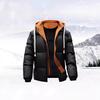 Europe and the United States Are Hot-selling Winter New Fake Two-piece Cotton-padded Coat Men's Jacket Trendy Fashion Thickened Hooded