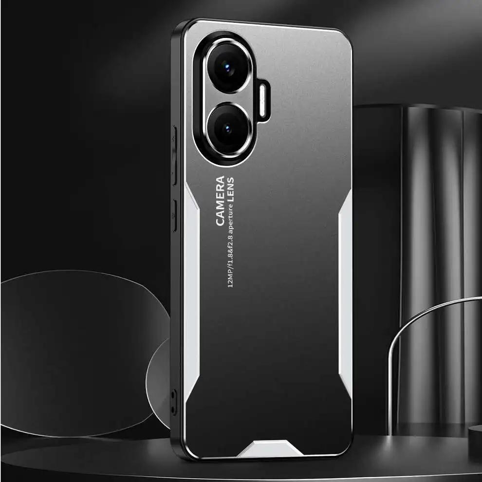 Blade Style Metal Texture Alloy Shockproof Business Case for Xiaomi POCO X8 Pro Max X7 X6 X5 X4 GT M8 M6 M5s F8 Ultra F7 F6 F5 C85 C75 Series Cover