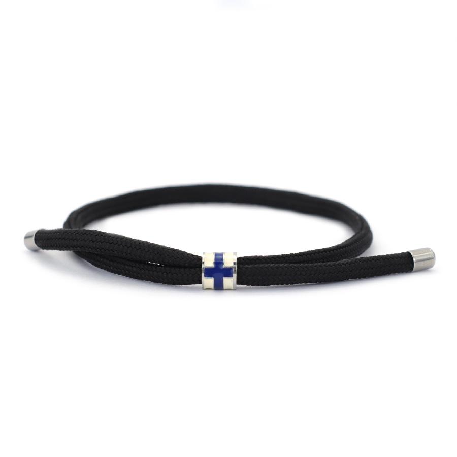 

New Paracord Bracelet For Men Stainless Steel Metal Adjustable 5 Colors Black Charm Braslet Leisure Versatile Accessories Joias Adjustable