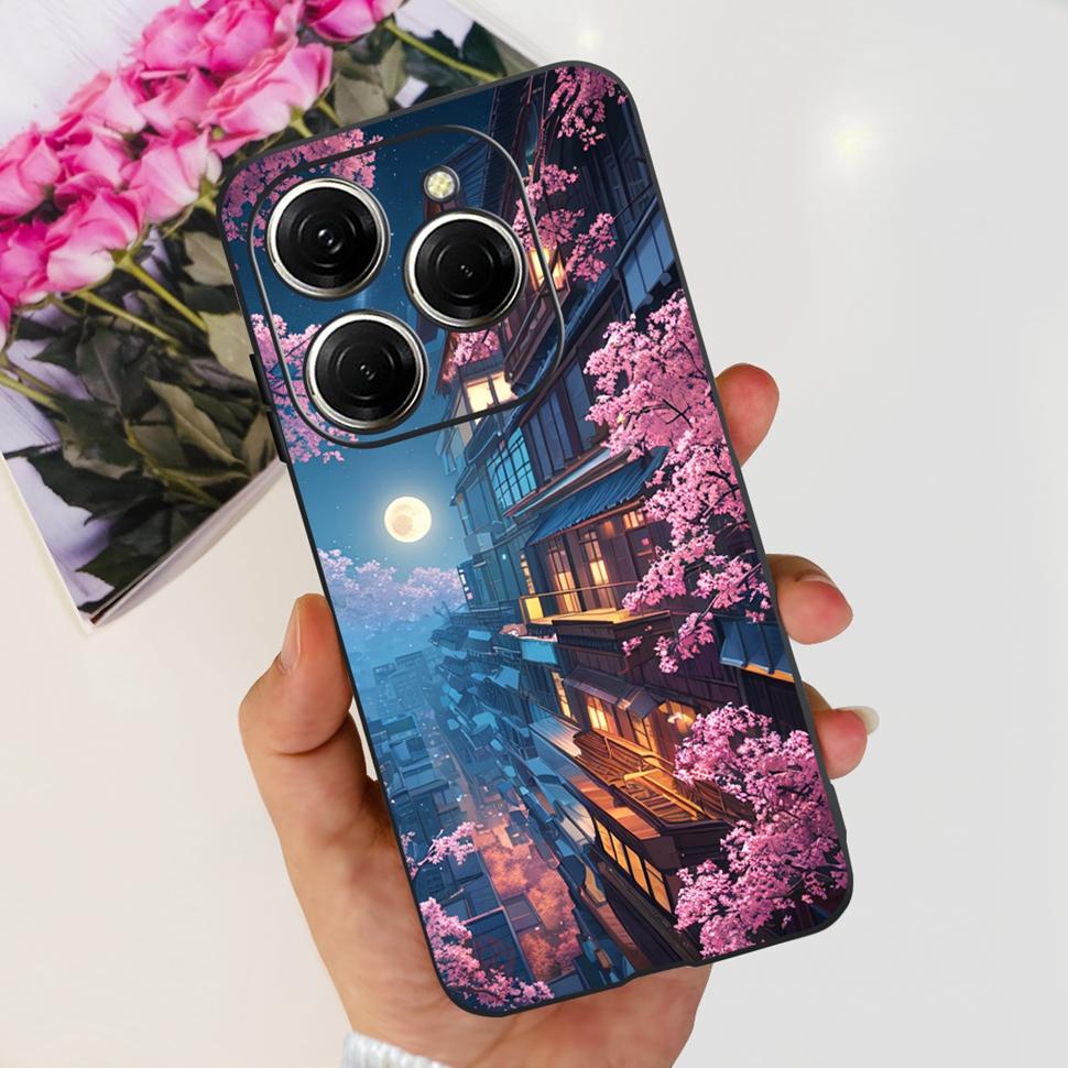 For Tecno Spark 20 Pro Casing KJ6 Luxury Candy Painted Cover Soft Silicone Case For Tecno Spark 20 Spark20 Pro Housing Funda