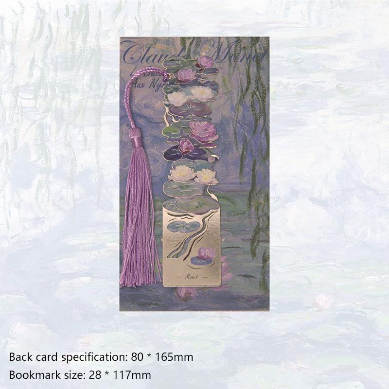 

Ретро стиль масляной живописи металлическая полая закладка для книг канцелярские принадлежности для школьников изысканные кисточки знаменитая картина закладка для книг