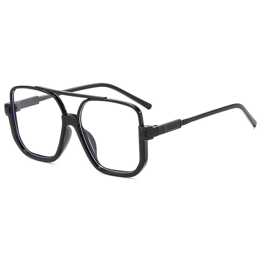 

Modern Square Frame Sunglasses With Uv400 Protection For Outdoor Activities And Fashion BlackFrameBlueLightBlock