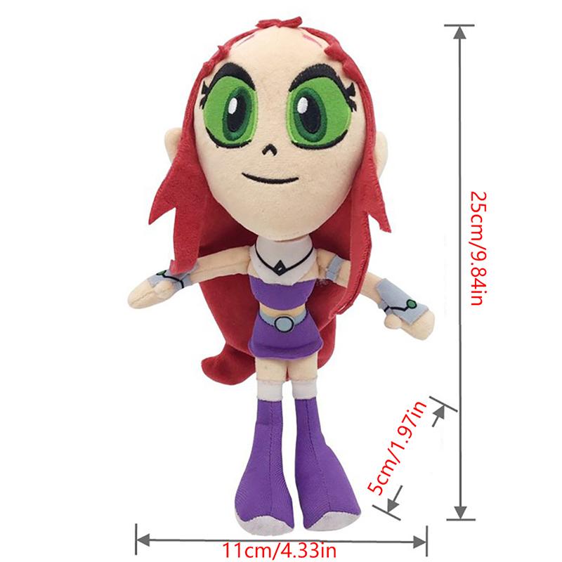 Kawaii Movie Teen Titans Go Plush Dolls Toys Robin Peluche Juguetes Kid For Gift