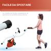 Foldable Magnetic Exercise Bike with 8 Resistance Levels and Adjustable Seat, in Steel, 97x43x110 cm, Red
