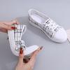 Summer New Canvas Shoes for Women Fashionable and Breathable One Step Shoes for Women Versatile Flat Shoes for Female Students