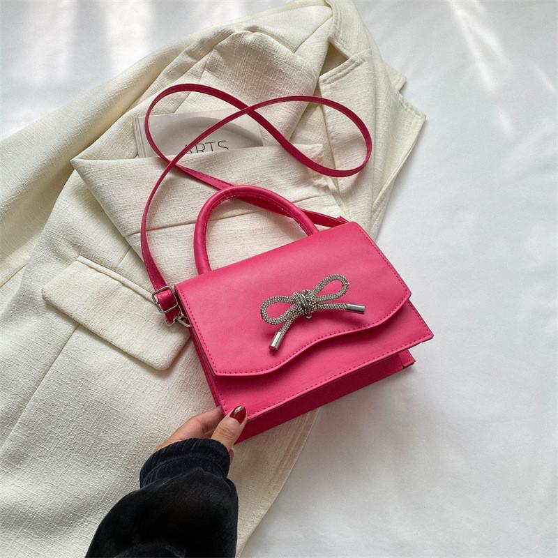 Vintage Chic Small Square Bag For Women In Black White Blue Grey And Rose Pink For Casual Commute Stylish Look
