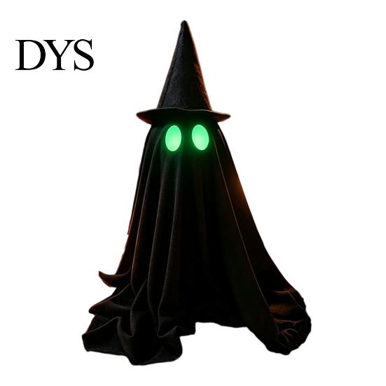 Decorative Ghost Props for Party Halloween Decoration, Spooky Glow in The Dark Standing Ghost, Durable Reusable Festive Accents Small Black