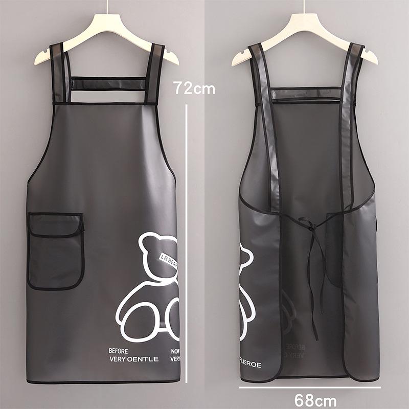 Summer Breathable Waterproof Oil-Proof Kitchen Apron for Adults