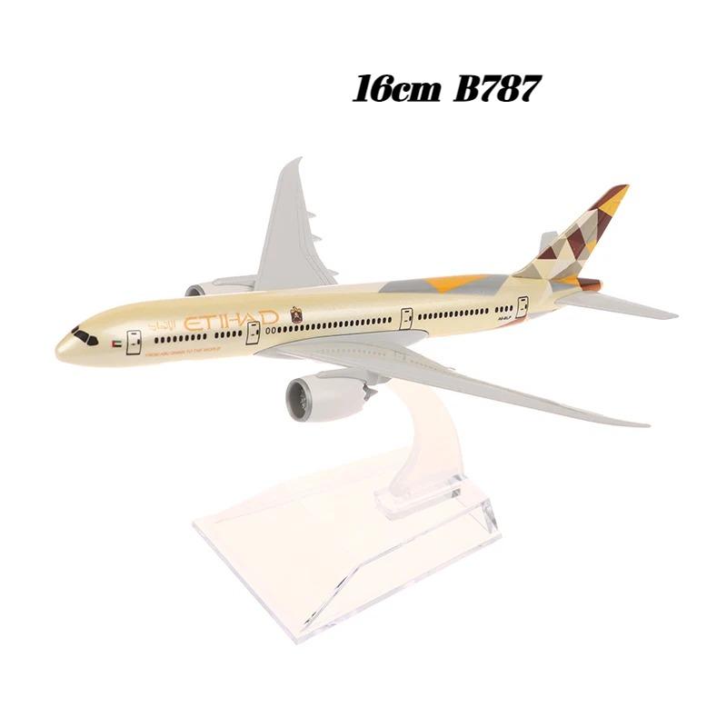 16/20CM Etihad Airways B787 A380 Legierungsflugzeug Flugzeugmodell Spielzeug Diecast Flugzeugmodell Für Geschenk Sammlung Kinder