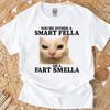 Tricou Negru pentru Bărbați Ești Fie un Tip Inteligent Sau un Mirositor de Gaze Pisică Meme Grafic Tricou S4XL Cadouri Amuzante pentru Bărbați