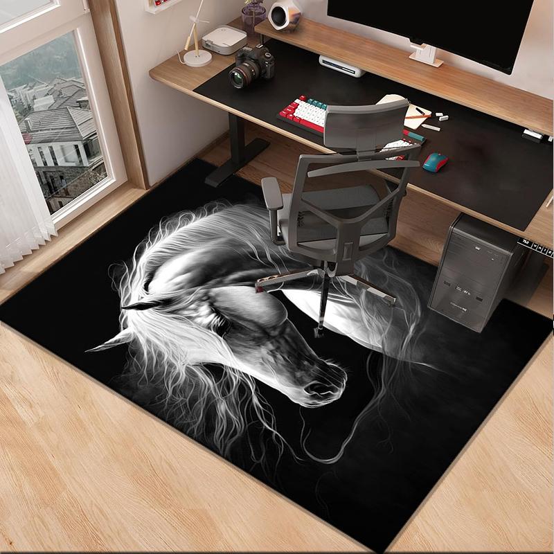 Ethereal Horse Fantasy Office Rug Chair Mat, Entryway Carpet, Suitable for Front Door, Bedroom, Living Room, Desk, Holiday Gift