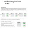 Electric Bike Dual Battery Discharge Converter 24-72VDC Dual Battery Pack Switch Balancer Double Parallel Module with XT90 P