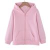 Kids' Girls Boys Outdoor Solid Top Zipper Coat Casual Hoodie Sweatshirt with Zipper Kids Jacket