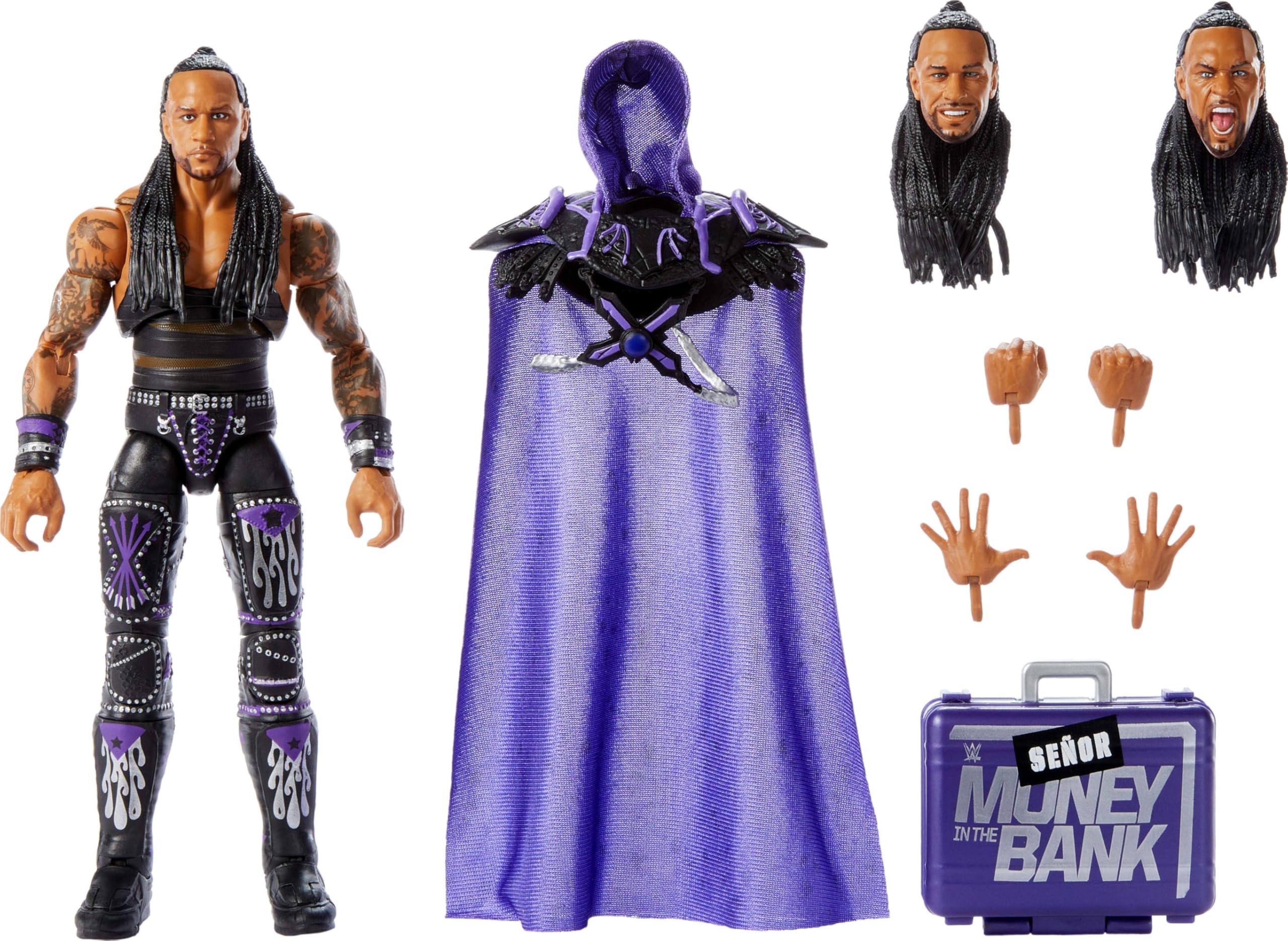 Mattel WWE Ultimate Edition Фигурка и Аксессуар 6-дюймовый Дамиен Прист Коллекционный Набор со Сменными Головами и Руками и 30 Точками