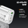 58W Dual Fast Charger with 2PD+QC3.0 - EU, US, UK, AU Plug