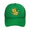 Golden Wildflower Butterfly Joy Gard  Mesh Baseball Cap Hip Hop