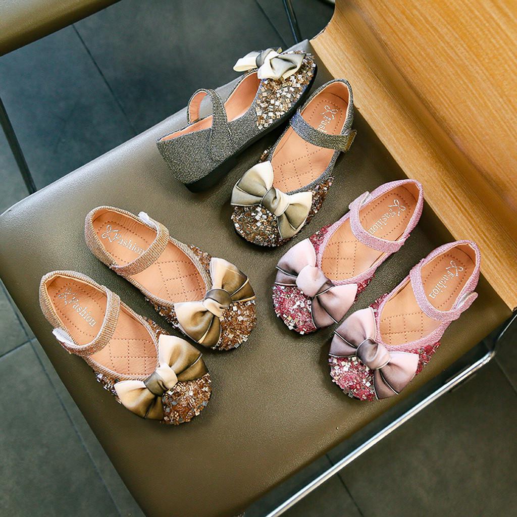 

Девочки Принцесса Обувь Малыш Дети Малыш Боуконт Хрустальный Блинг Повседневная обувь