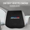 Car Logo Headrest Cover Seat Head Pillow Neck Headrest Cover For BMW M M2 M3 M4 M5 M6 E46 E90 E60 F30 E39 X1 X3 X4 X5 rvbf26