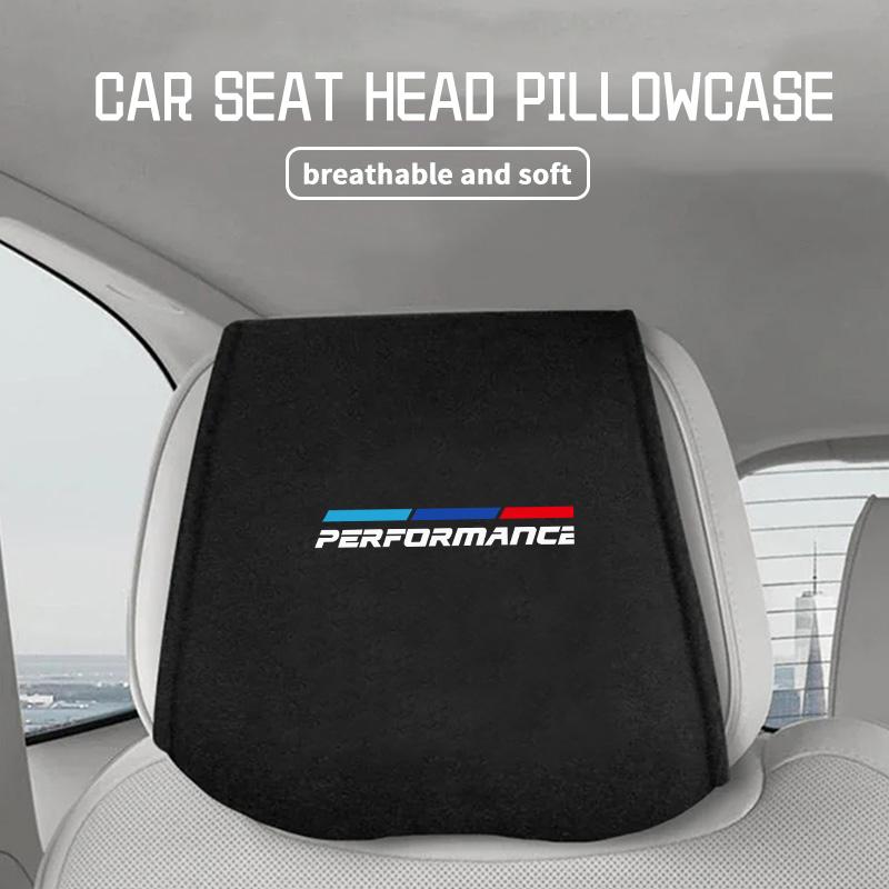 Car Logo Headrest Cover Seat Head Pillow Neck Headrest Cover For BMW M M2 M3 M4 M5 M6 E46 E90 E60 F30 E39 X1 X3 X4 X5 rvbf26