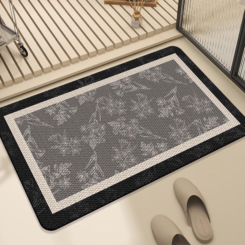 

Простые современные, сохнущие на воздухе и впитывающие коврики для ванной комнаты, противоскользящие водонепроницаемые ковры, износостойкие и грязеотталкивающие подушки для ног 40 * 60CM