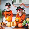 12 szt. Kapelusz Kapitana Pirata z Nadrukiem Czaszki Opaska na Oko Dzieci Dorosły Halloween Party Cosplay Kostium Czapka Dekoracja Rekwizyty Urodziny Dzieci