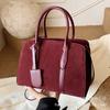 Suede bag women's large capacity 2025 new autumn and winter niche shoulder messenger bag retro portable tote bag