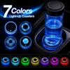 7 Colors Car Illuminated Cup Mat LED Ambient Light Coaster  Vehicle Decoration