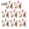Hanging Holiday Decorations Butterfly Cash Gift Ornament, Christmas Money Holder Decor with Acrylic Ornaments Festive Print, Tree Pendant for Surprise