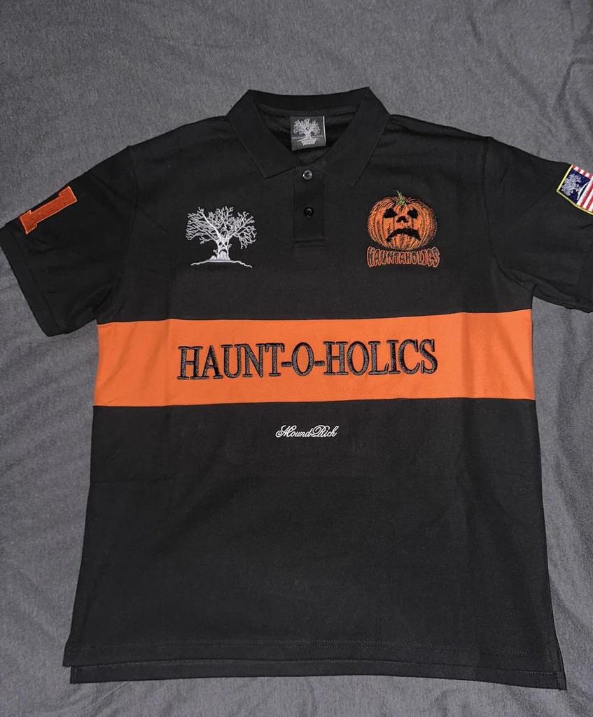 Y2K 3D Embroidered Unisex Polo Collar Casual Sports Top