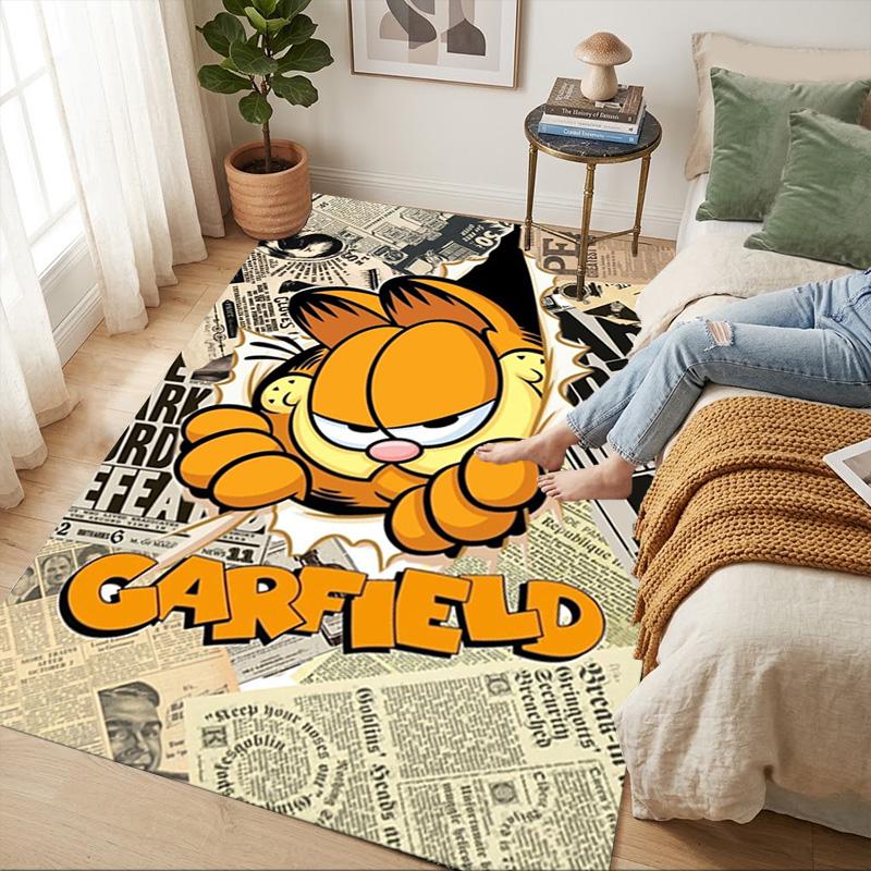 Garfield Comics Living Room Nonslip Area Rug Soft Carpet For Bedroom Game Playroom Sofa Office Home Decor Doormat Christmas Gift C922498